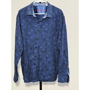 Robert Graham Long Sleeve Button Up Classic Fit Shirt Size XL